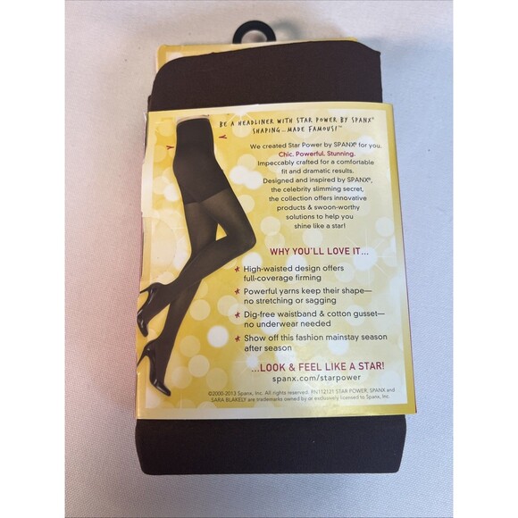SPANX Star Power Center Stage High Waisted Shaping Tights Java Size E - Picture 4 of 6